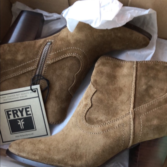 frye booties suede